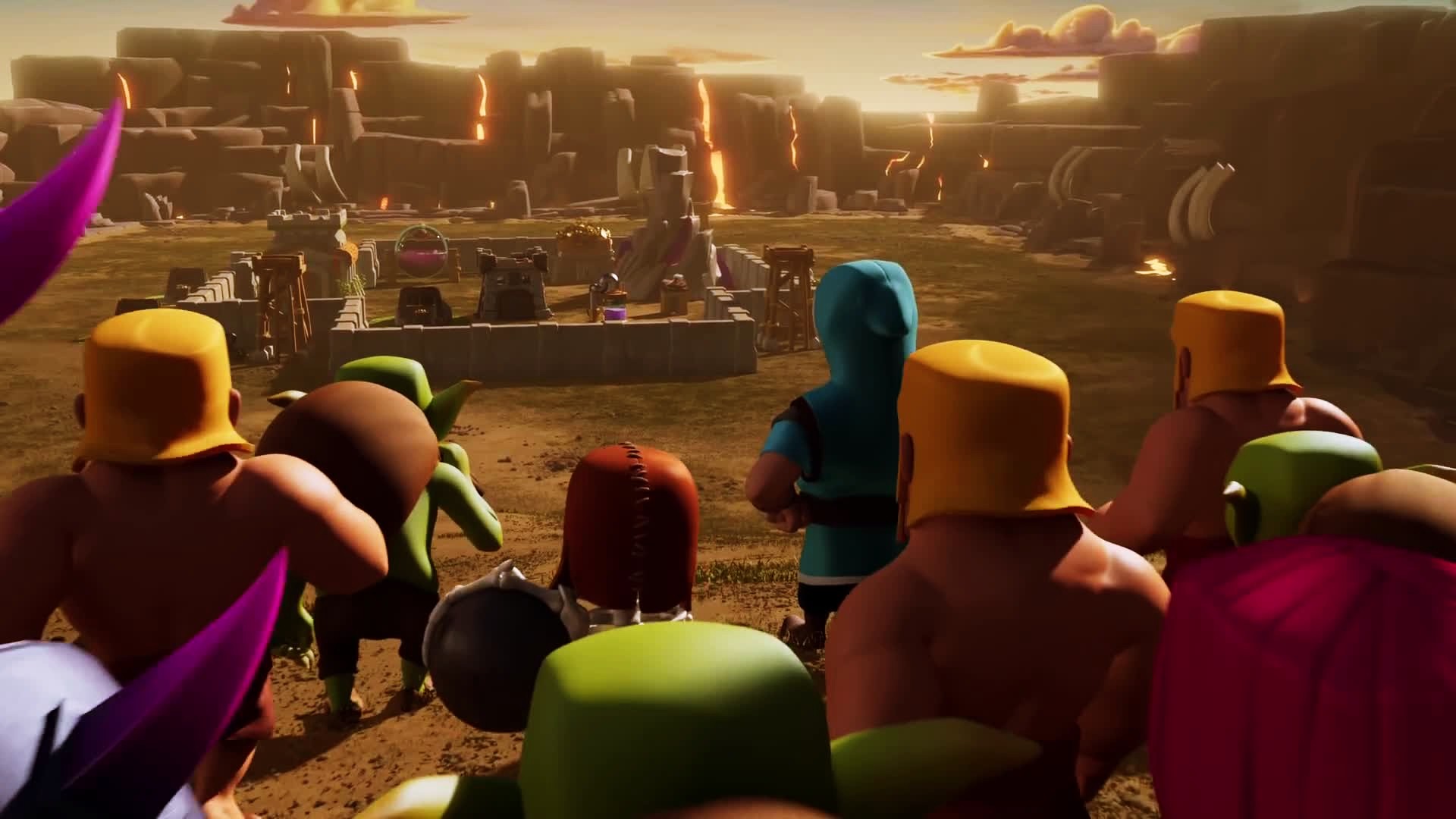 clash of clans wallpaper,menge,spaß,animation,spiele,computerspiel