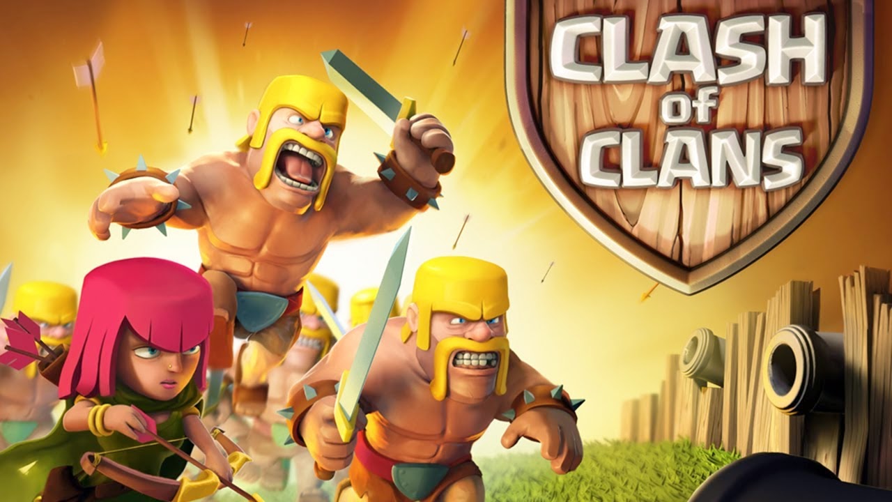 clash of clans wallpaper,action adventure game,animated cartoon,pc game,cartoon,adventure game