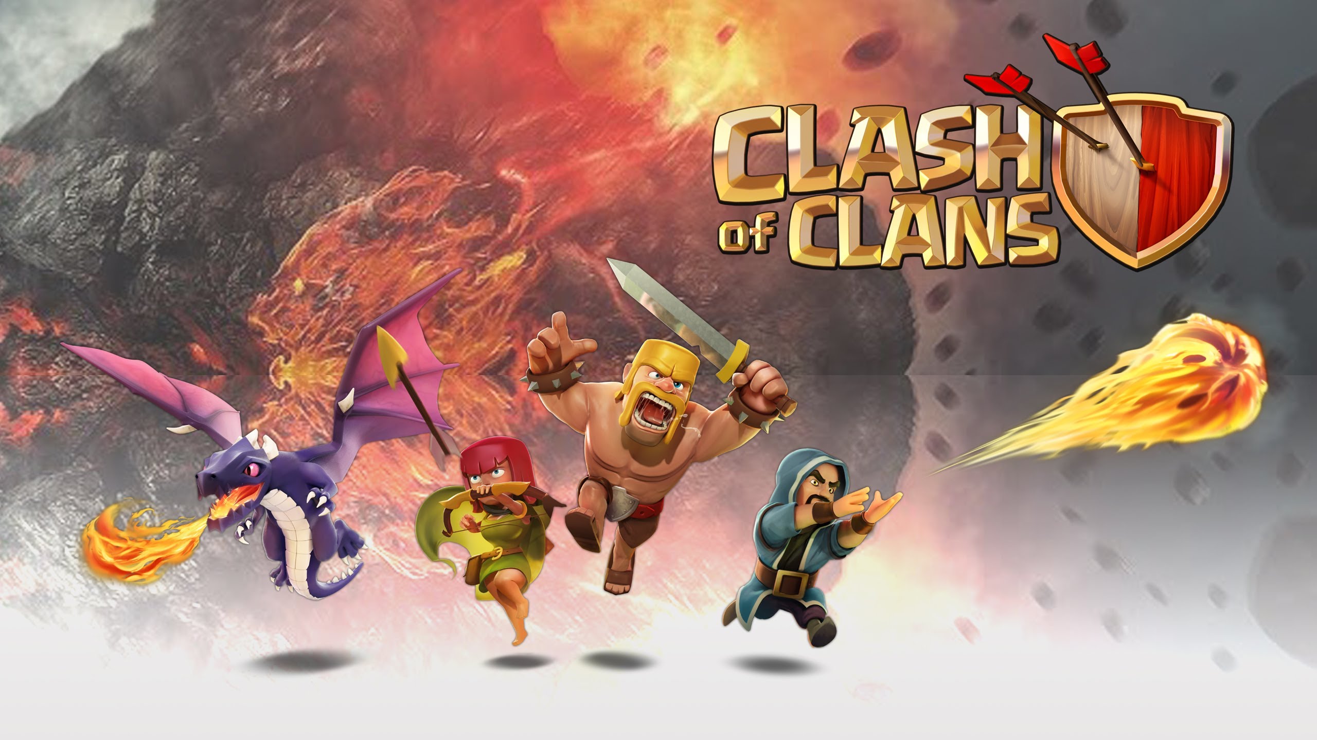 clash of clans wallpaper,action adventure game,games,fictional character,pc game,geological phenomenon