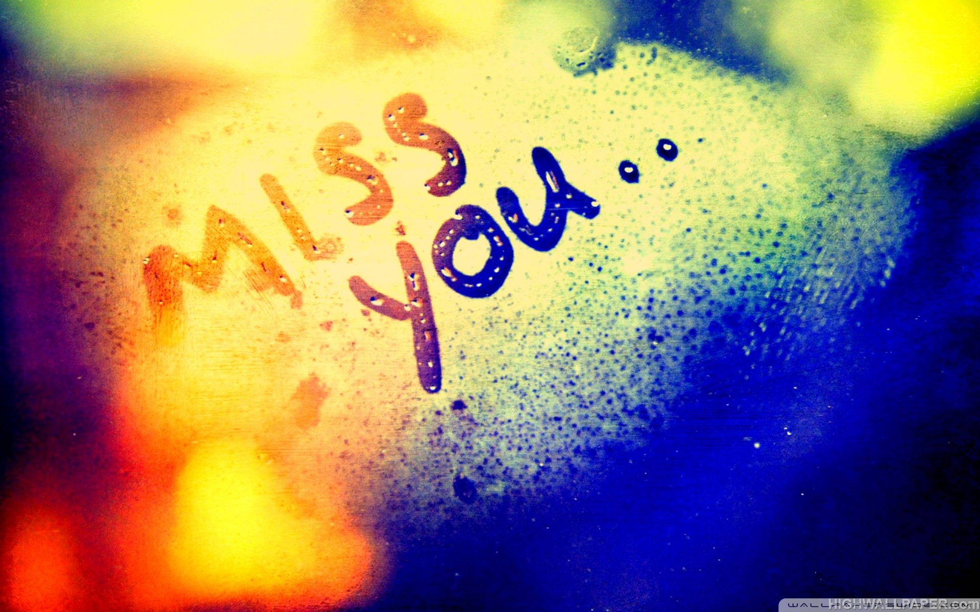 i miss you wallpaper,water,blue,text,font,yellow