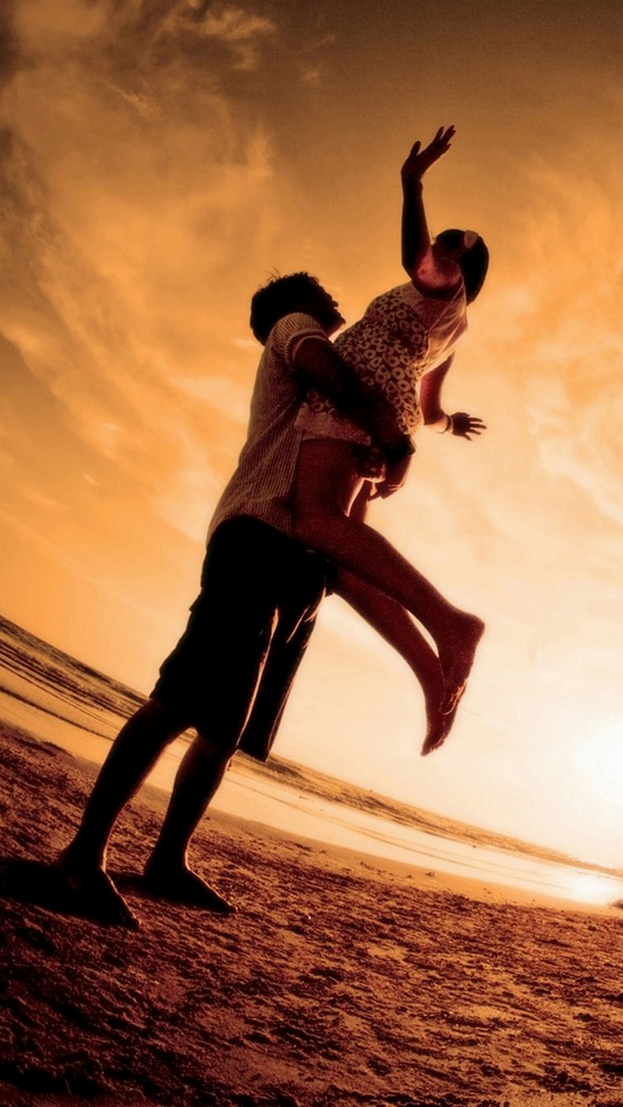 romantic wallpaper hd,jumping,happy,sky