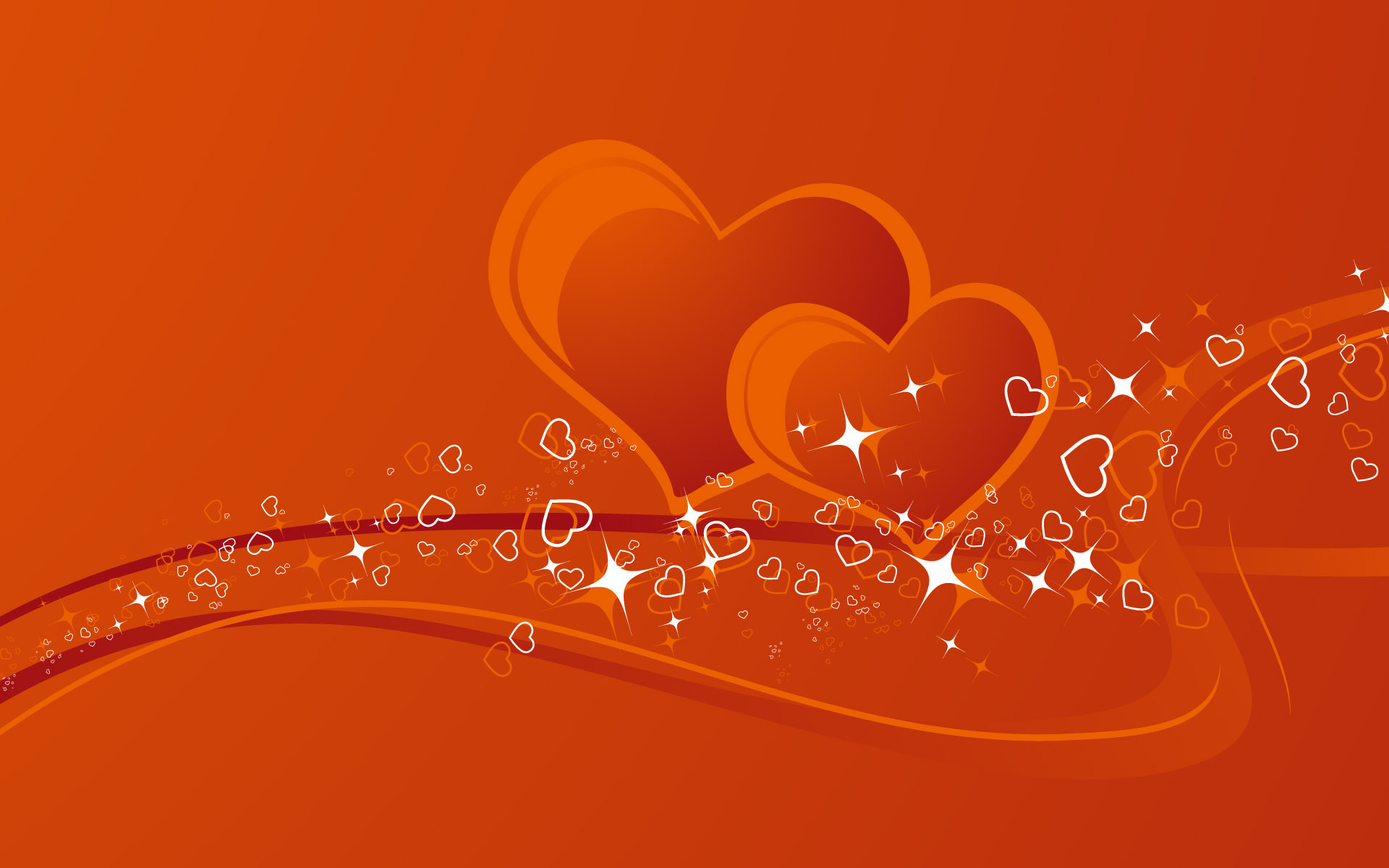 로맨틱 벽지 hd,심장,주황색,빨간,사랑,선