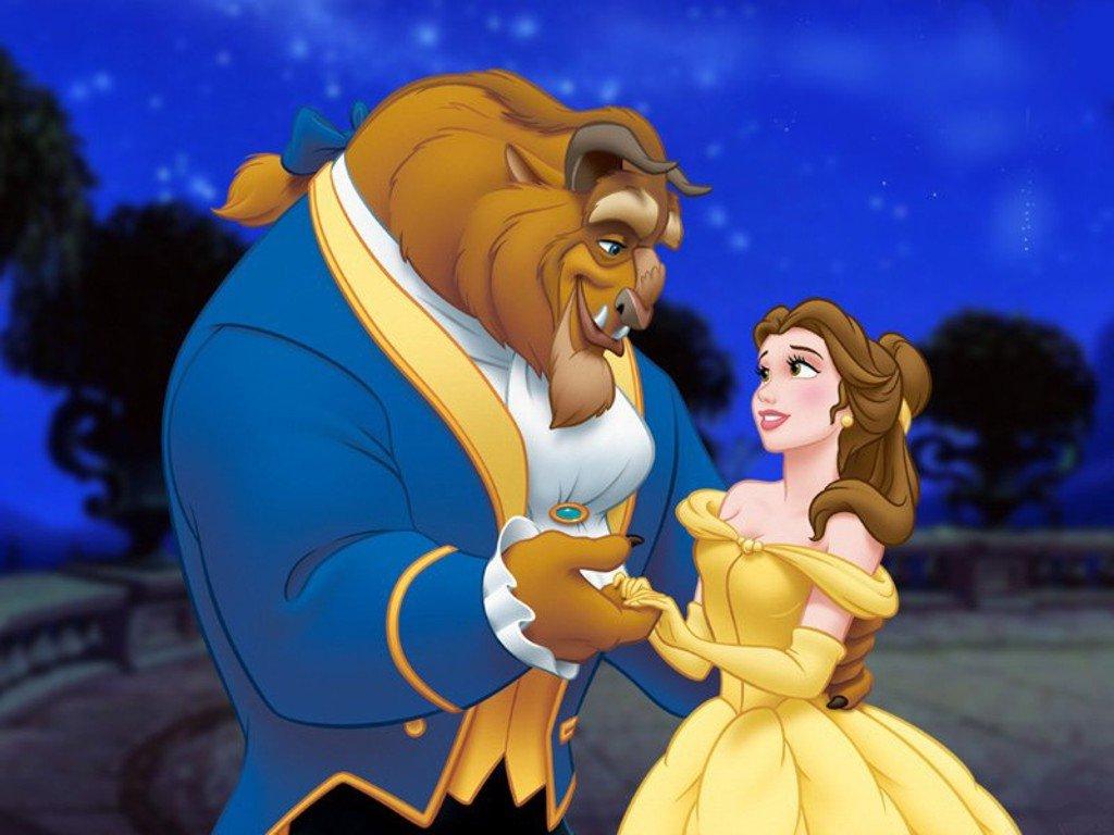 beauty and the beast wallpaper,animated cartoon,cartoon,animation,illustration,fictional character