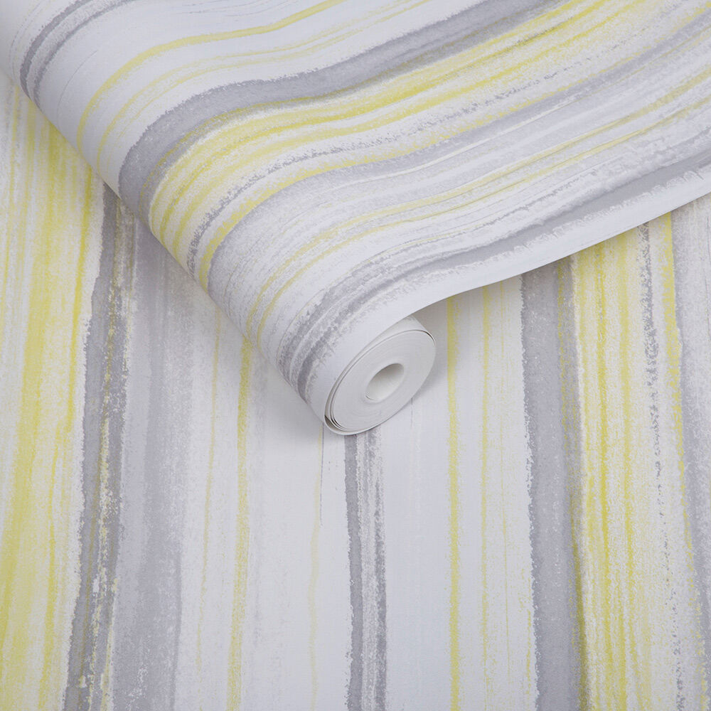 grey and yellow wallpaper,yellow,curtain,textile,beige,room