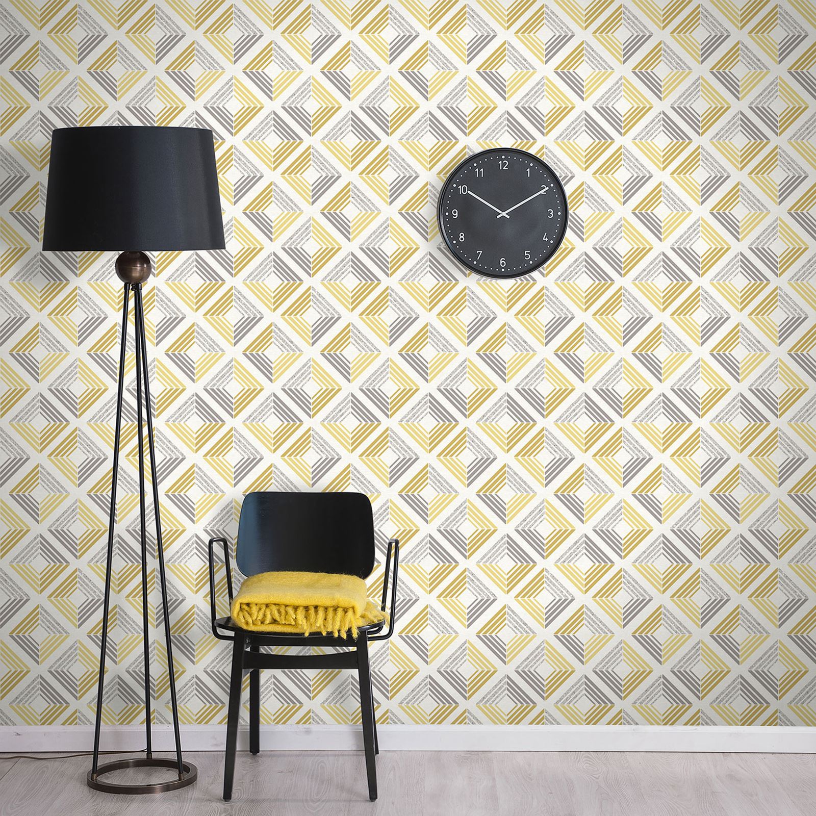 grey and yellow wallpaper,yellow,wallpaper,wall,tile,room