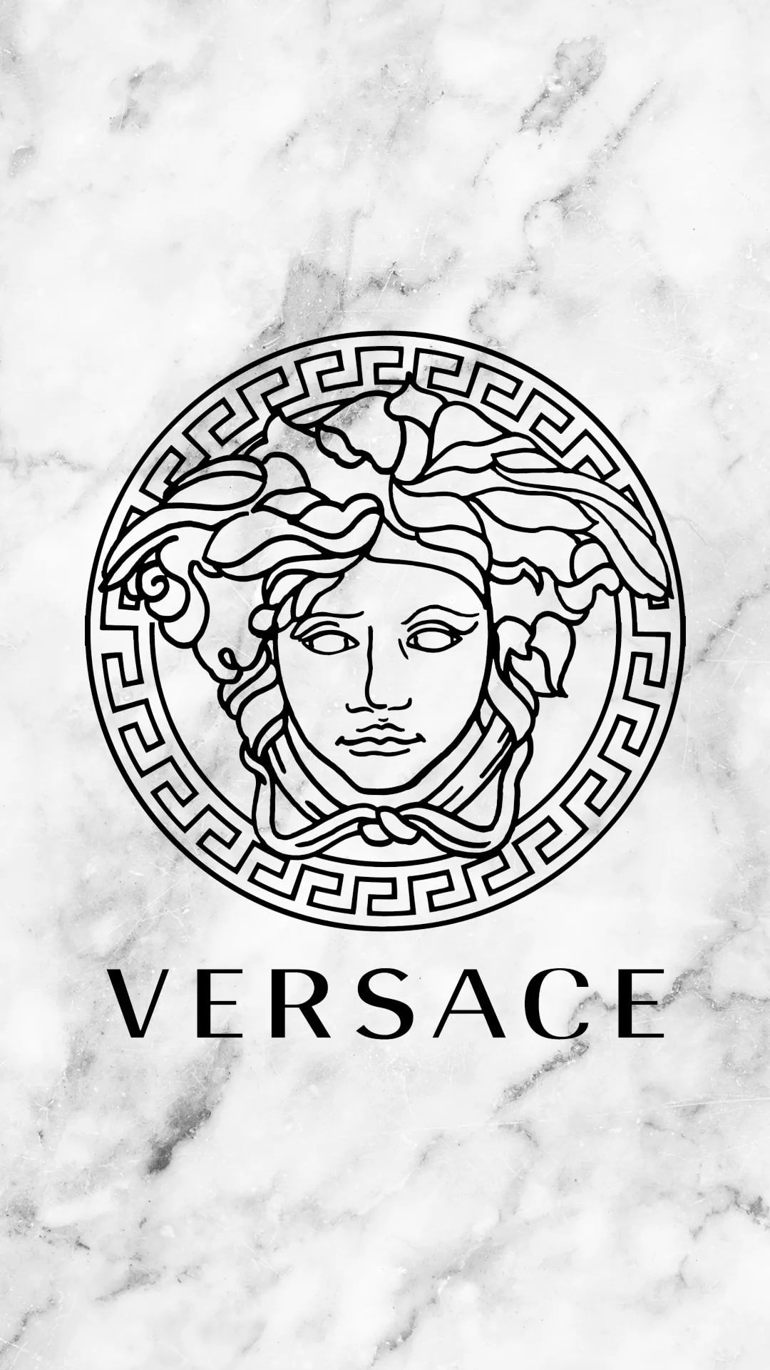 fond d'écran versace,blanc,tête,police de caractère,texte,dessin au trait