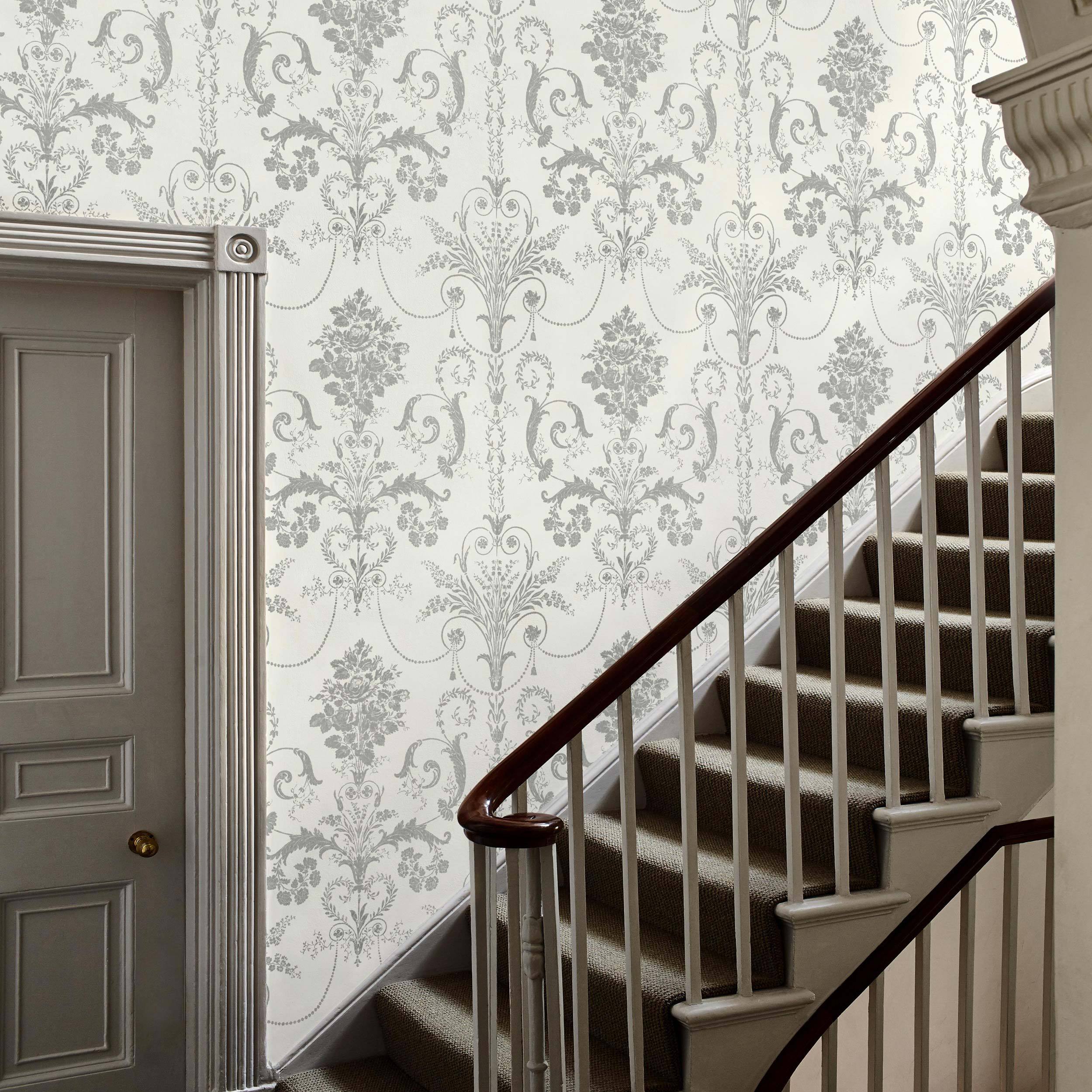 silver glitter wallpaper,stairs,handrail,product,wall,wallpaper (18205