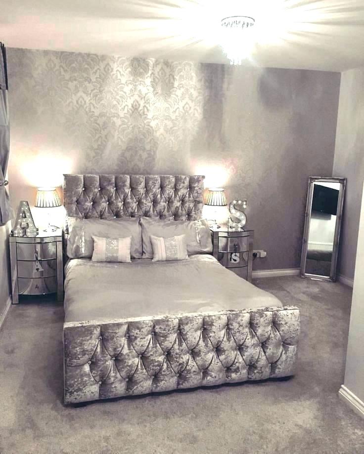 Glitter Wallpaper For Bedroom Silver Bedroom Ideas Grey And Rose Gold