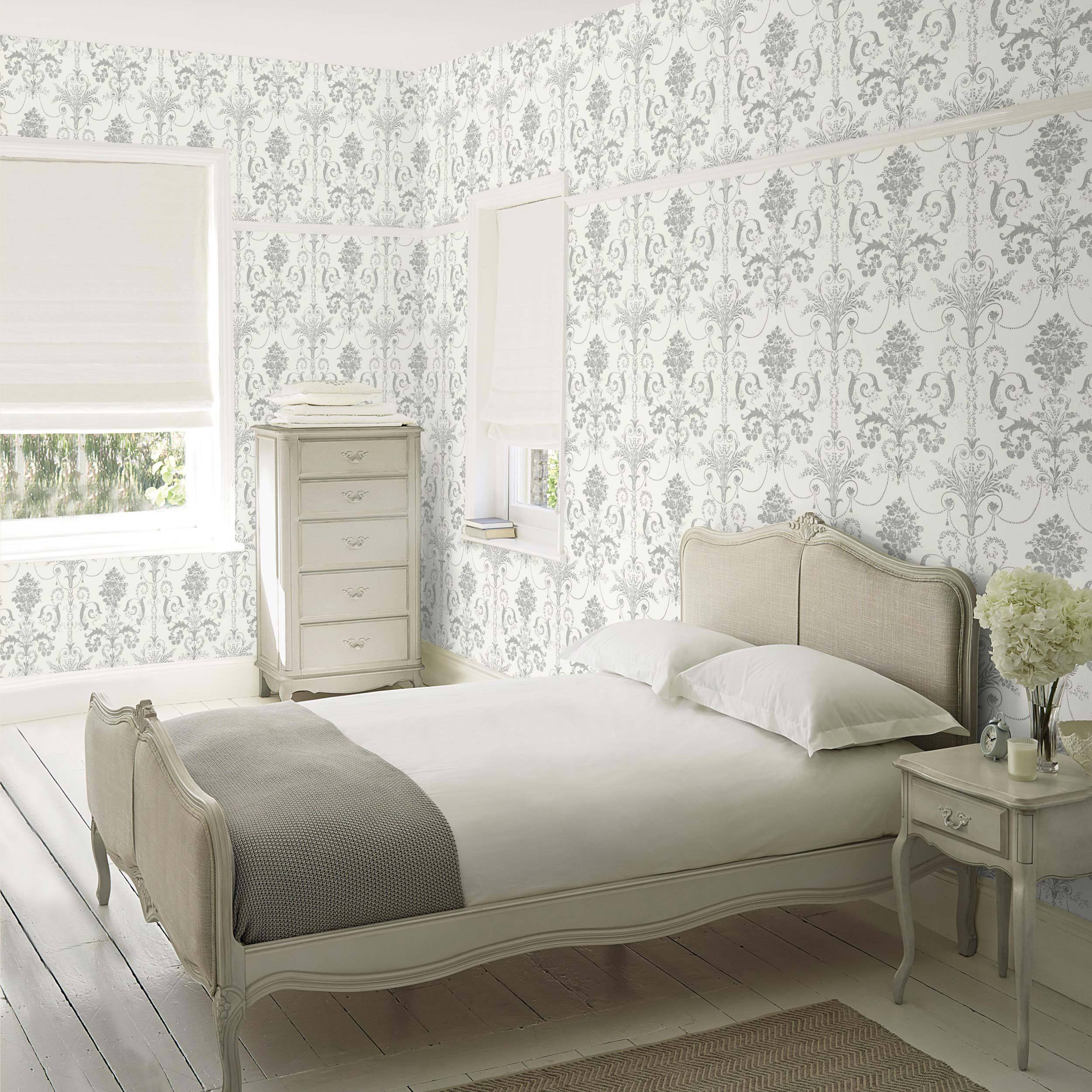 silver glitter wallpaper,bedroom,furniture,room,bed,wall