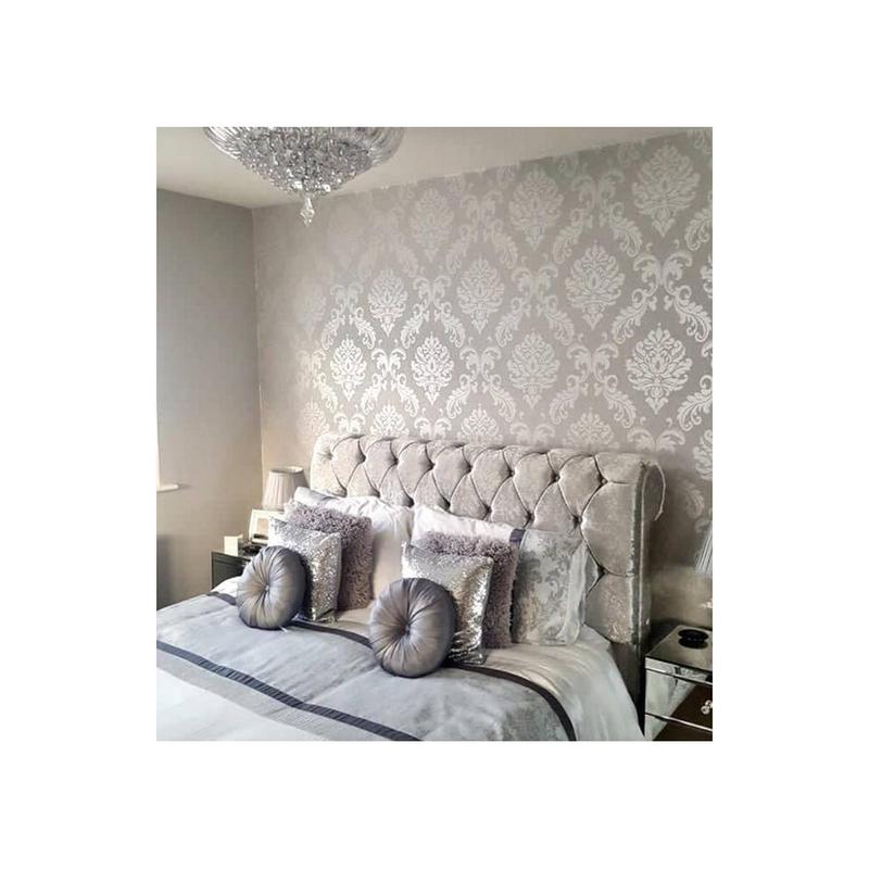 Silver Glitter Wallpaper For Walls Henderson Interiors Chelsea