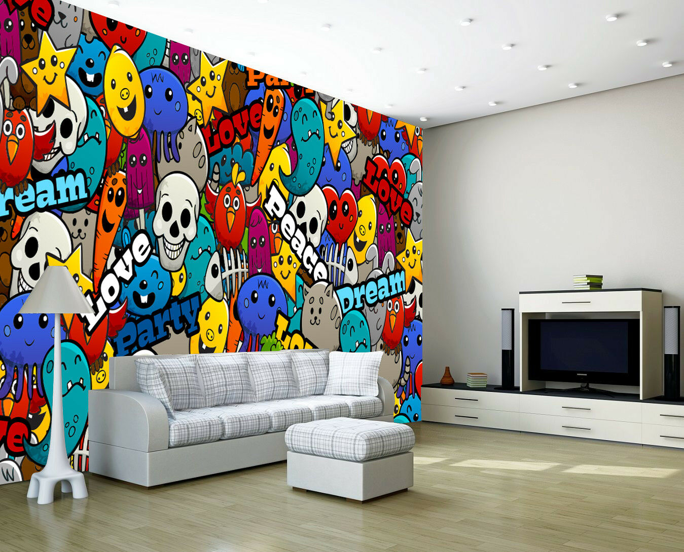 sticker wallpaper,living room,room,interior design,wall,wallpaper