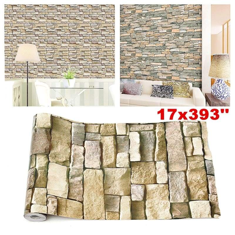 sticker wallpaper,wall,product,stone wall,tile,room
