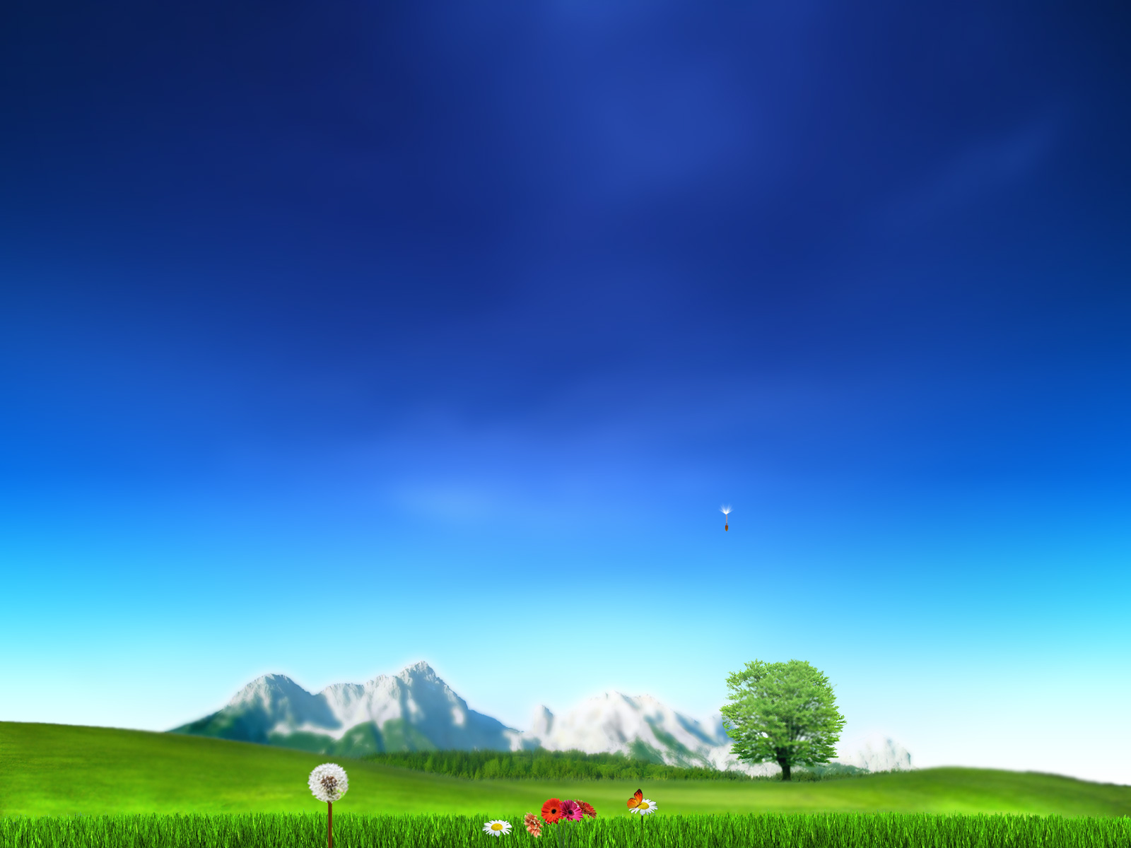 natur tapete hd 3d,himmel,wiese,natürliche landschaft,natur,feld