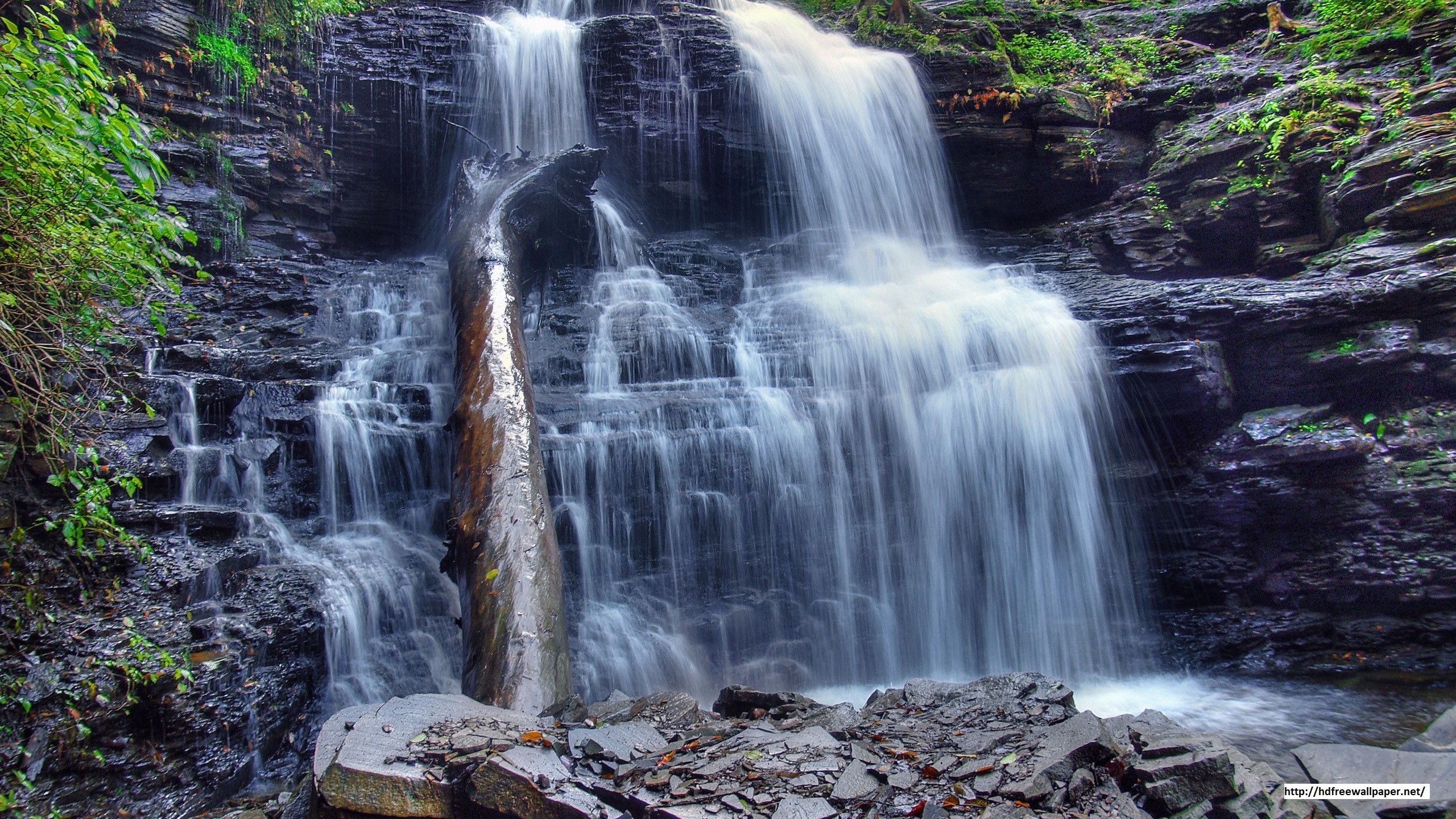 nature wallpaper hd 3d,waterfall,water resources,body of water,natural landscape,nature