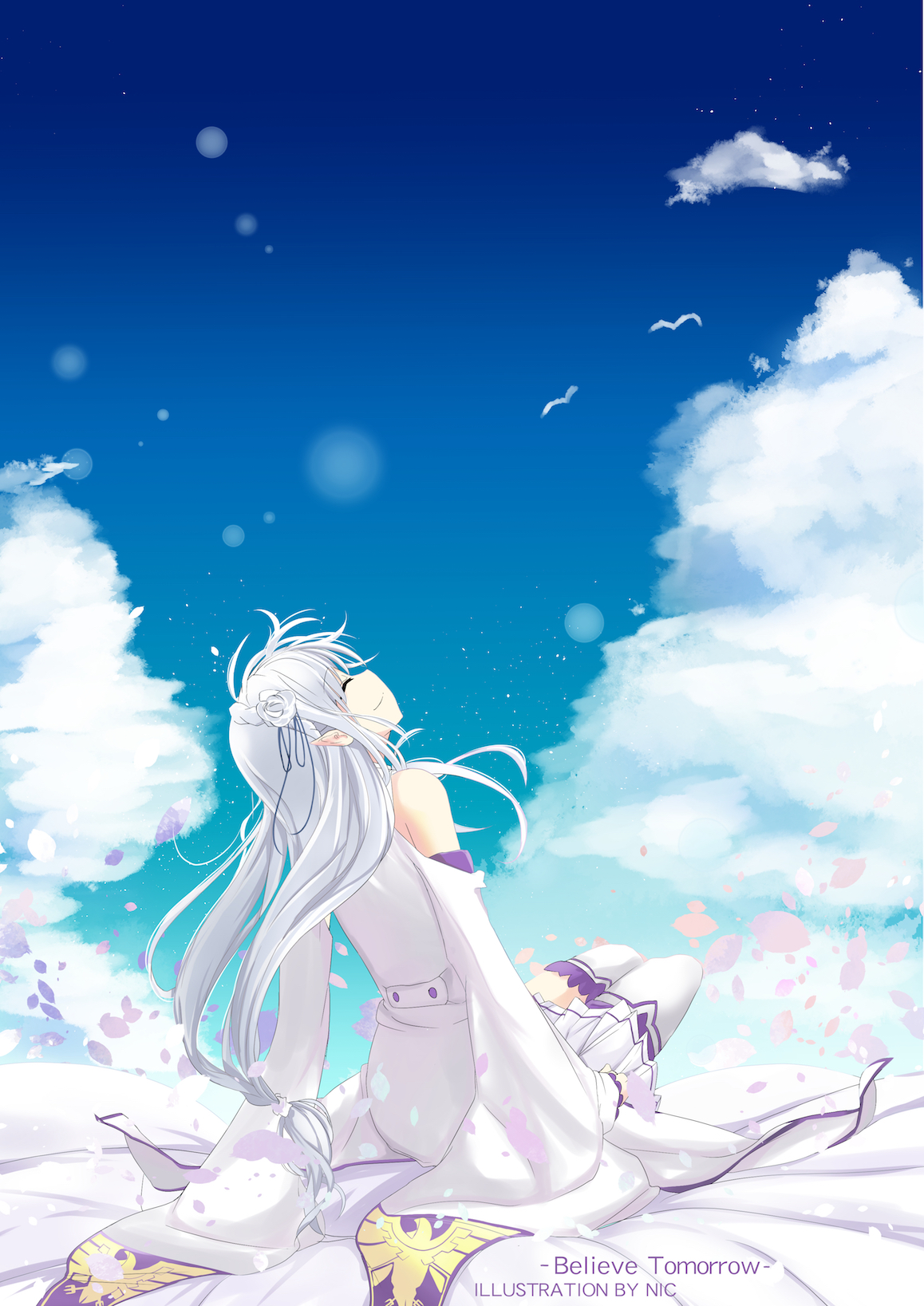 anime wallpaper telefon,himmel,cg kunstwerk,karikatur,anime,erfundener charakter