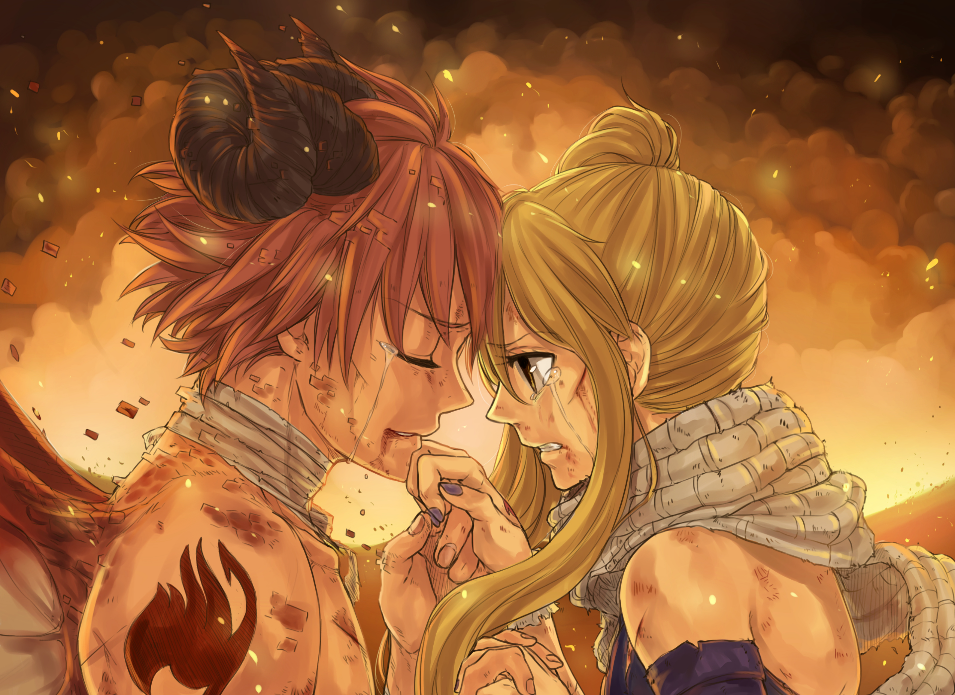 fairy tail wallpaper,anime,cg artwork,cartoon,illustration,fictional character