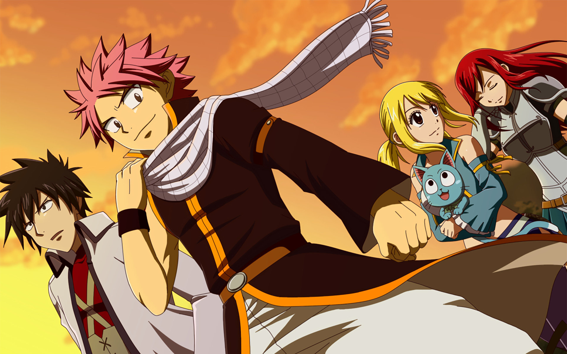 fond d'écran fairy tail,dessin animé,anime,illustration,ouvrages d'art,personnage fictif