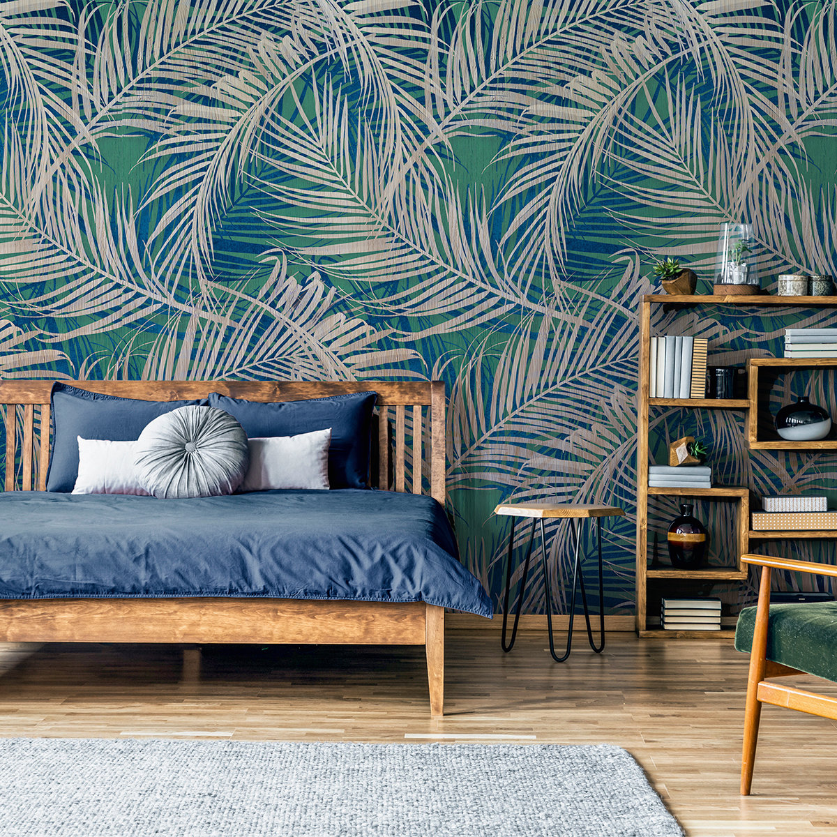 papier peint coloré,meubles,chambre,mur,design d'intérieur,turquoise