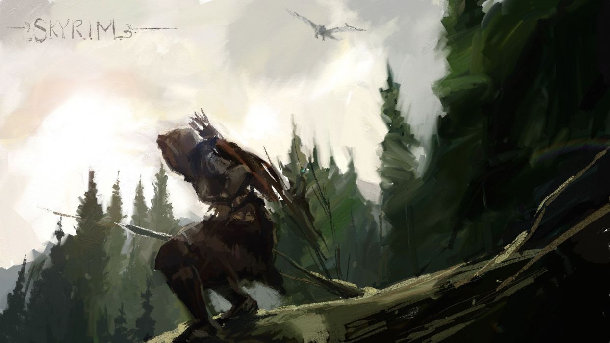 skyrim wallpaper,action adventure game,pc game,cg artwork,screenshot,illustration