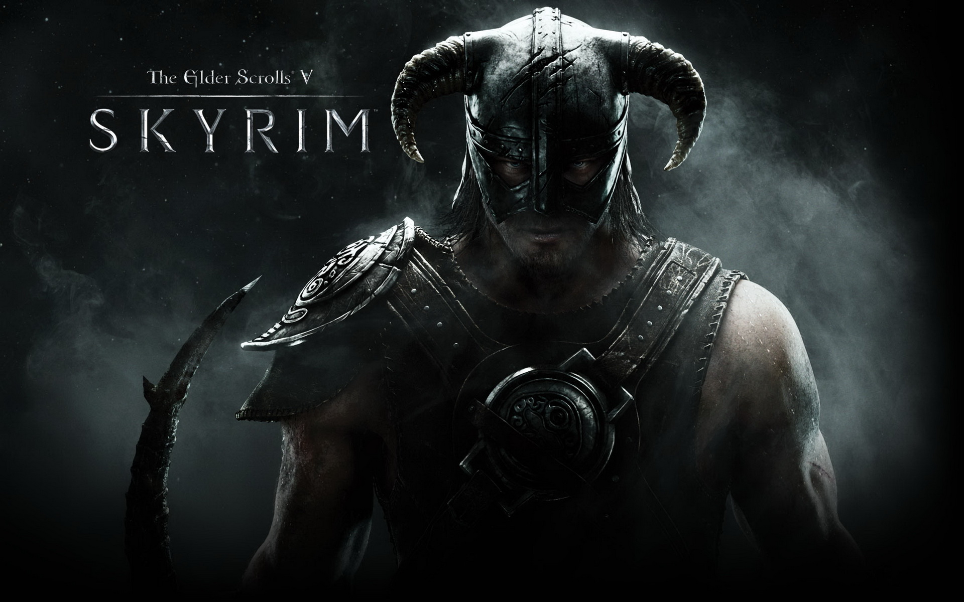 skyrim wallpaper,darkness,demon,digital compositing,pc game,fictional character