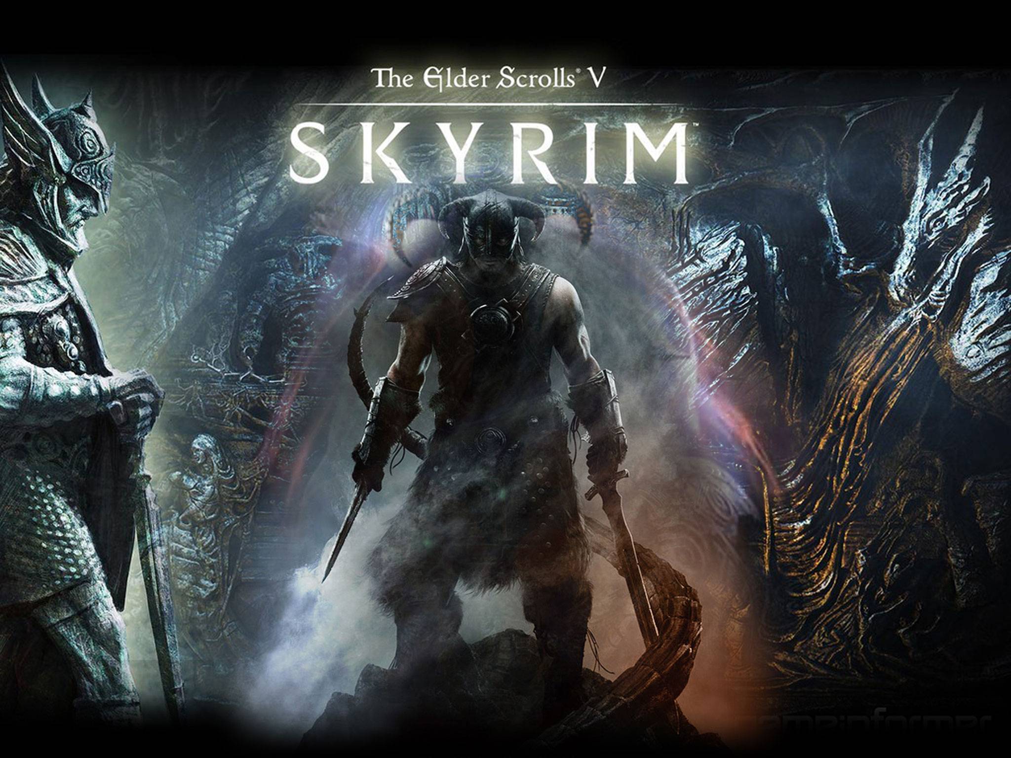 skyrim wallpaper,juego de acción y aventura,película,juego de pc,oscuridad,cg artwork