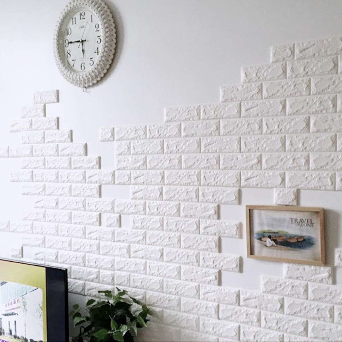 Wall Sticker Bricks Design WallpaperUse
