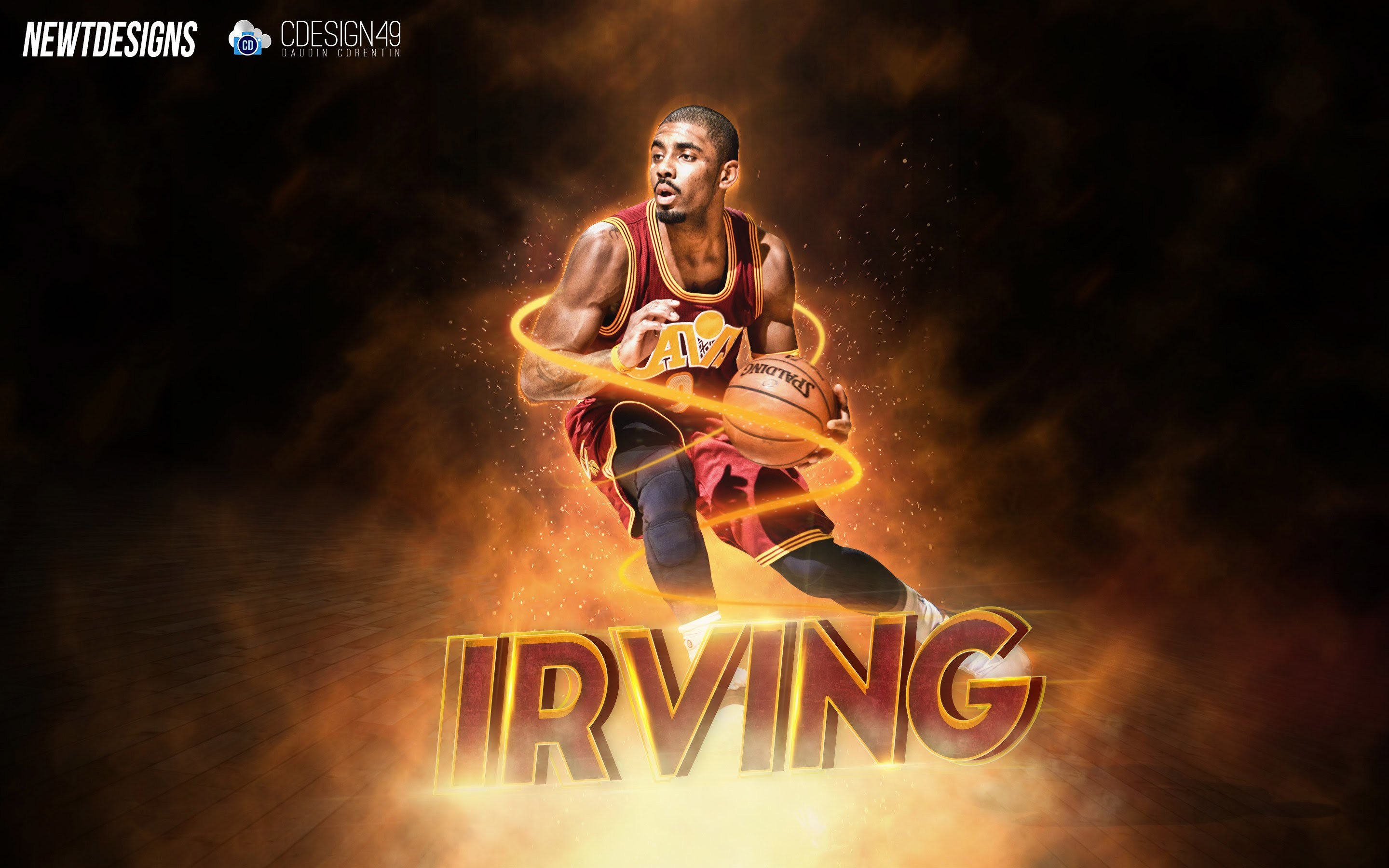 irving wallpaper,basketball player,font,basketball,games,graphics