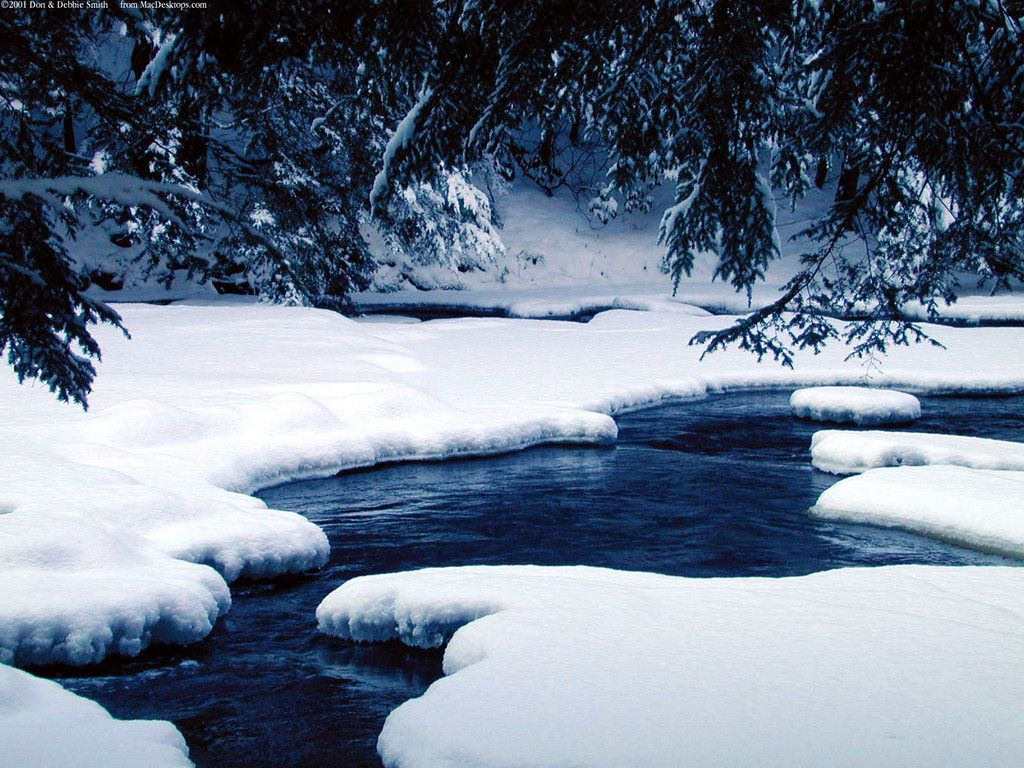 winter wonderland wallpaper,snow,nature,natural landscape,winter,water