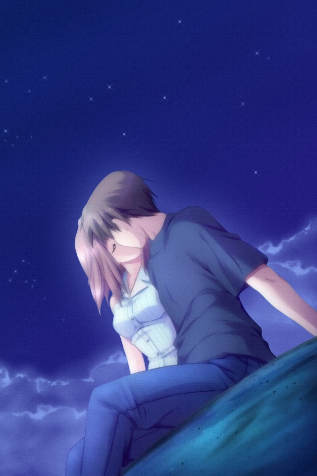 couple wallpaper iphone,sky,blue,anime,light,cartoon