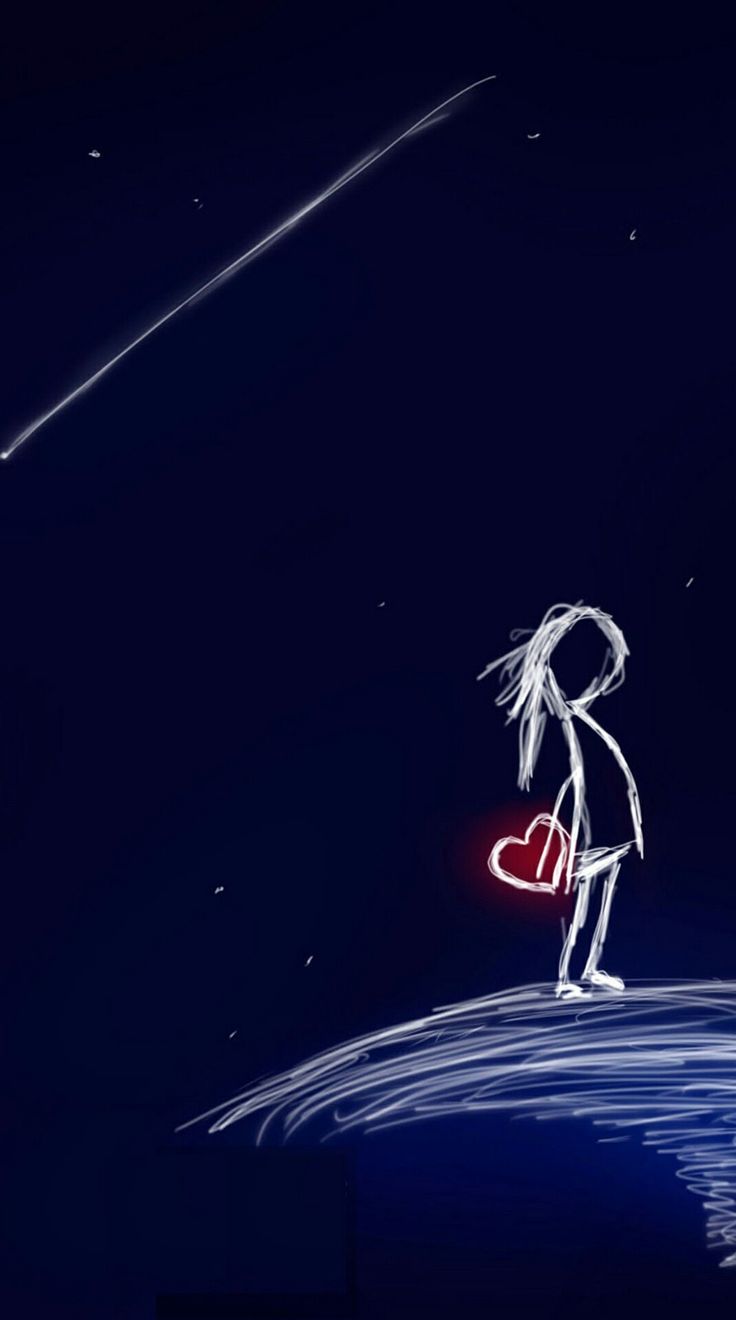 couple wallpaper iphone,sky,cartoon,atmosphere,darkness,space