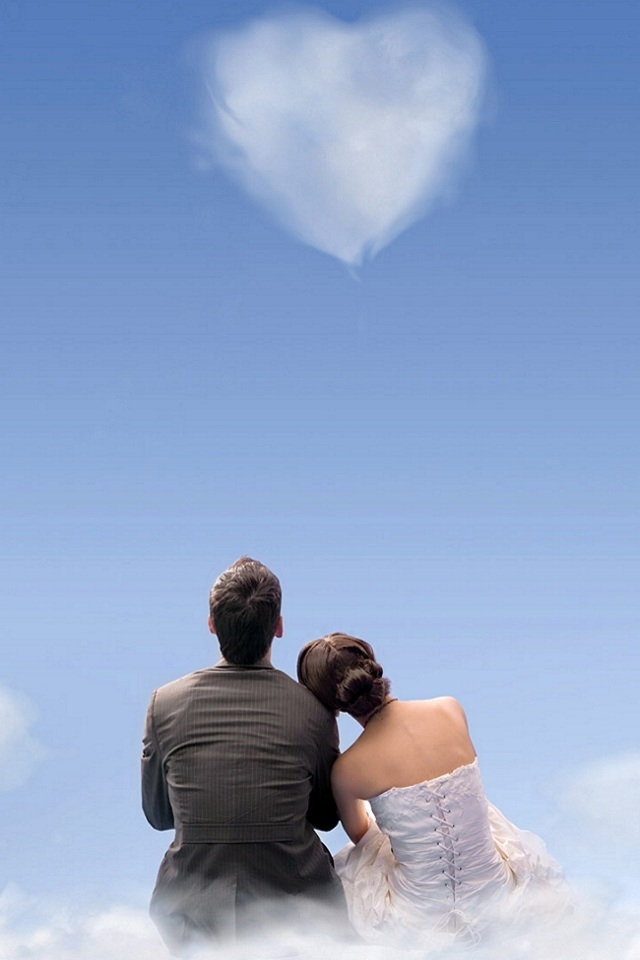 pareja fondos de pantalla iphone,cielo,romance,amor,nube,contento