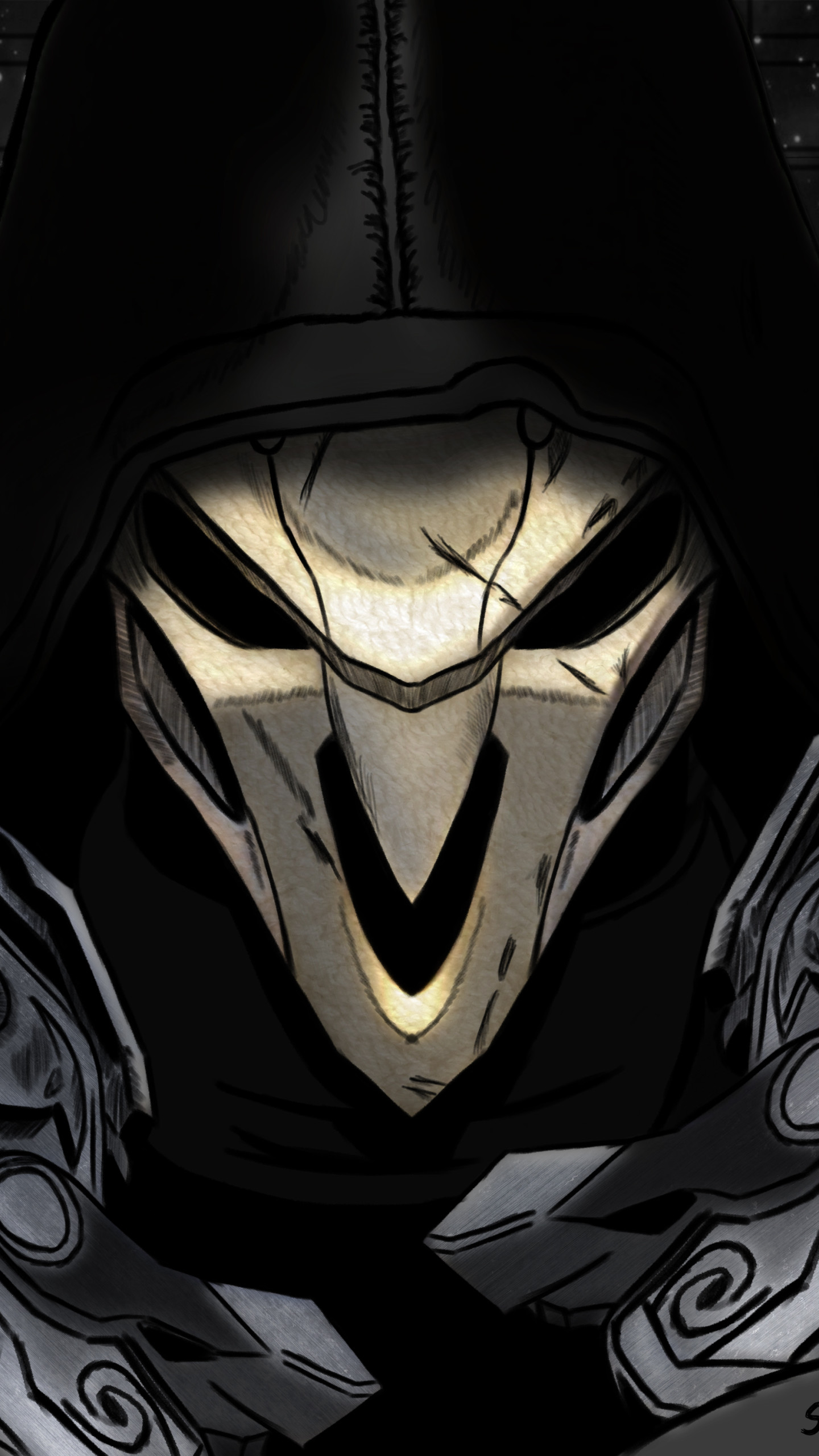 fond d'écran overwatch reaper,homme chauve souris,personnage fictif,anime,oeuvre de cg,illustration