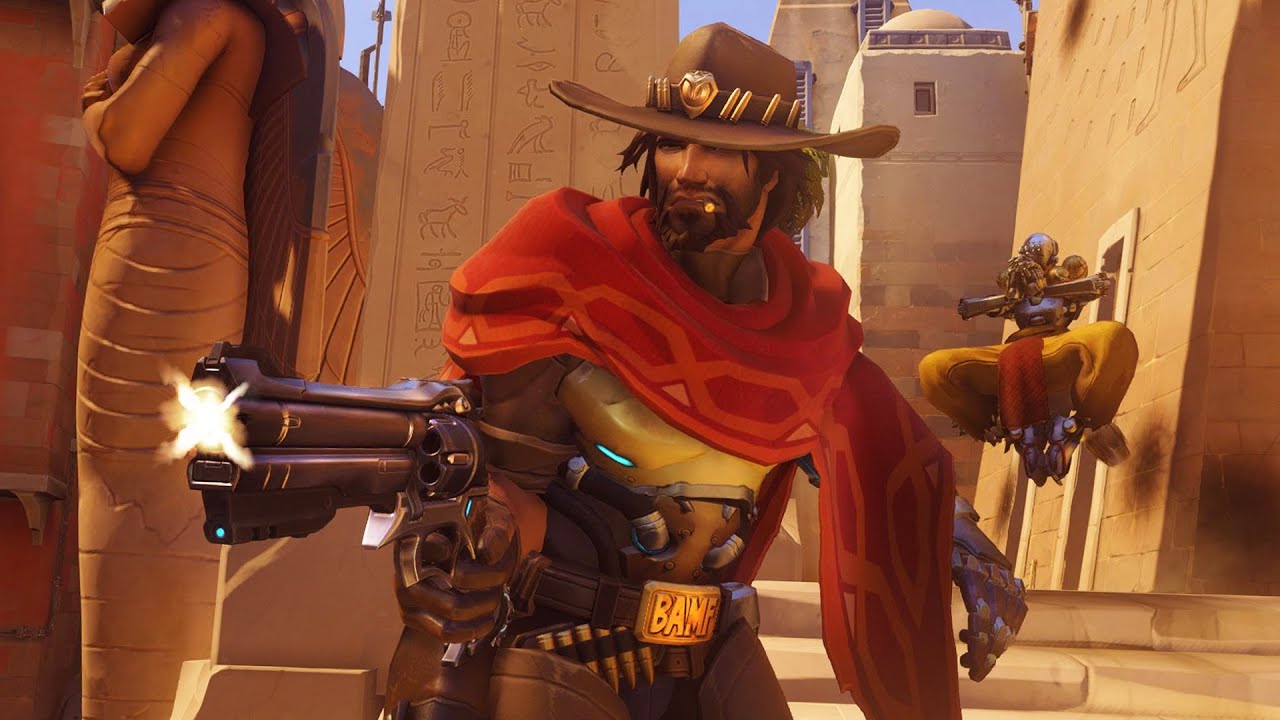 mccree wallpaper,action figure,pc game,fictional character,gunfighter,games