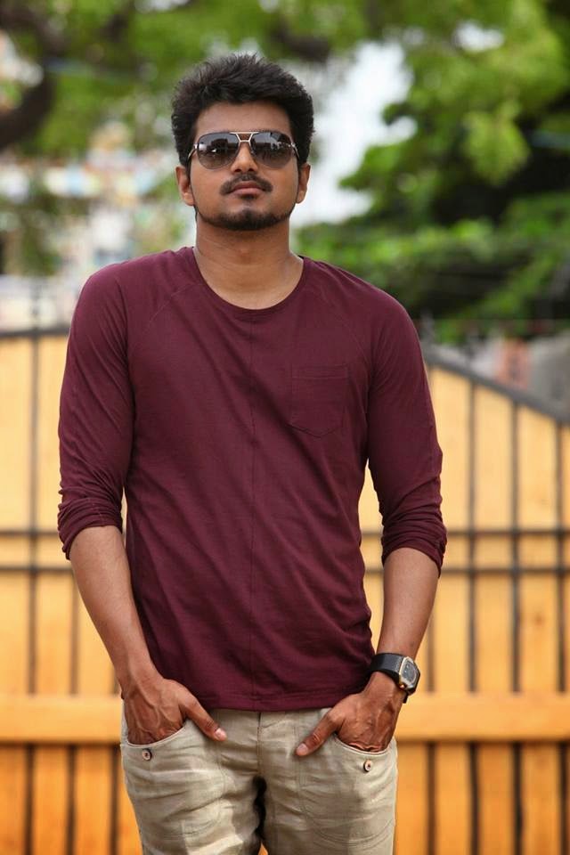 ilayathalapathy vijay hd wallpapers,cool,clothing,t shirt,maroon,neck
