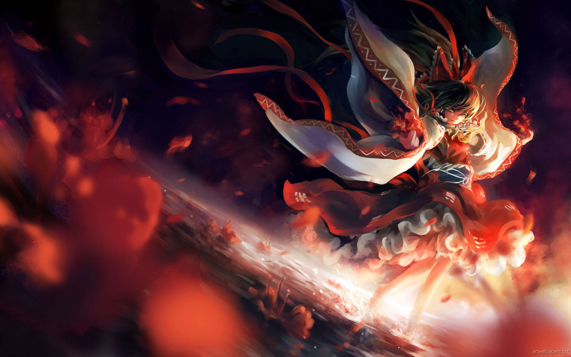 wallpaper anime keren,demon,dragon,cg artwork,flame,fictional character