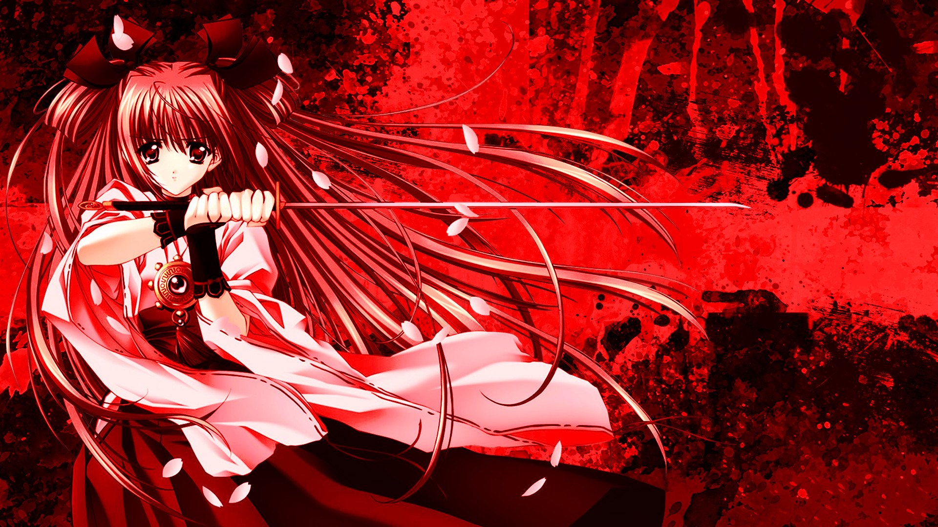 animes wallpapers,red,cg artwork,anime,cartoon,red hair