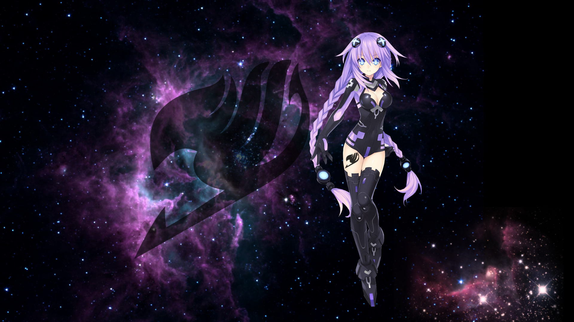 fondo de pantalla de anime 1920x1080,púrpura,violeta,espacio,espacio exterior,cg artwork