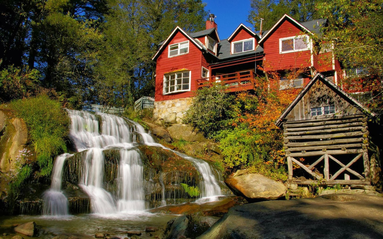 haus tapete hd,natürliche landschaft,natur,gewässer,wasser,eigentum