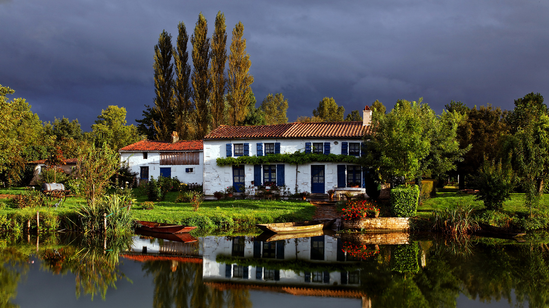 maison fond d'écran hd,la nature,maison,réflexion,maison,propriété