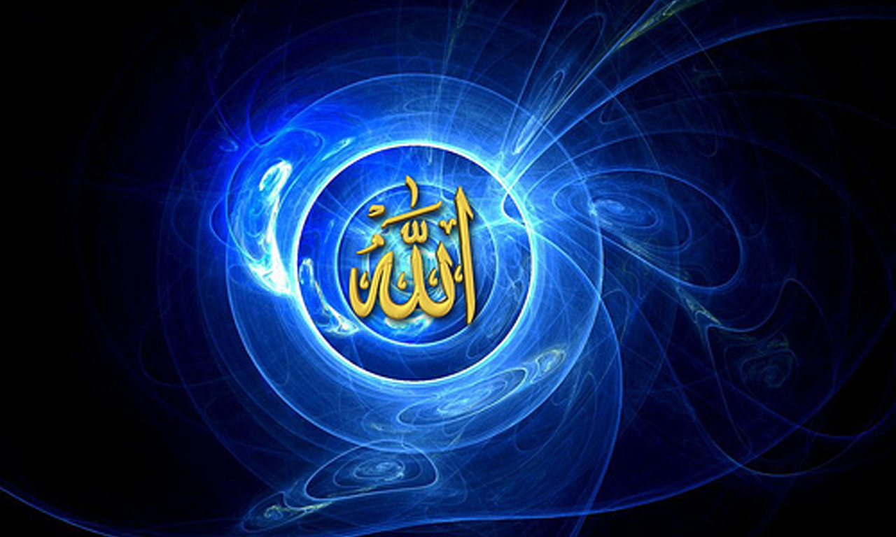 allah wallpaper hd,blue,electric blue,fractal art,art,graphics