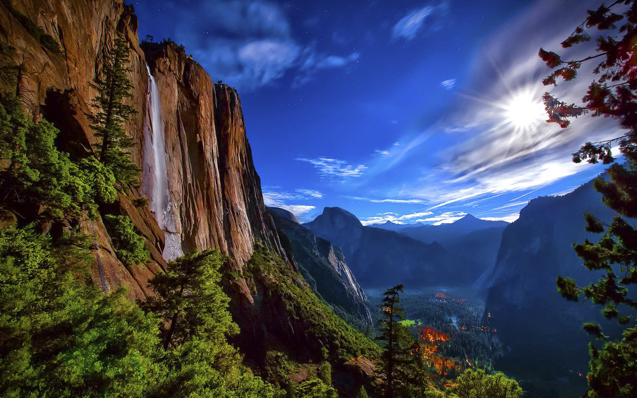 yosemite wallpaper,natural landscape,nature,mountainous landforms,sky,mountain