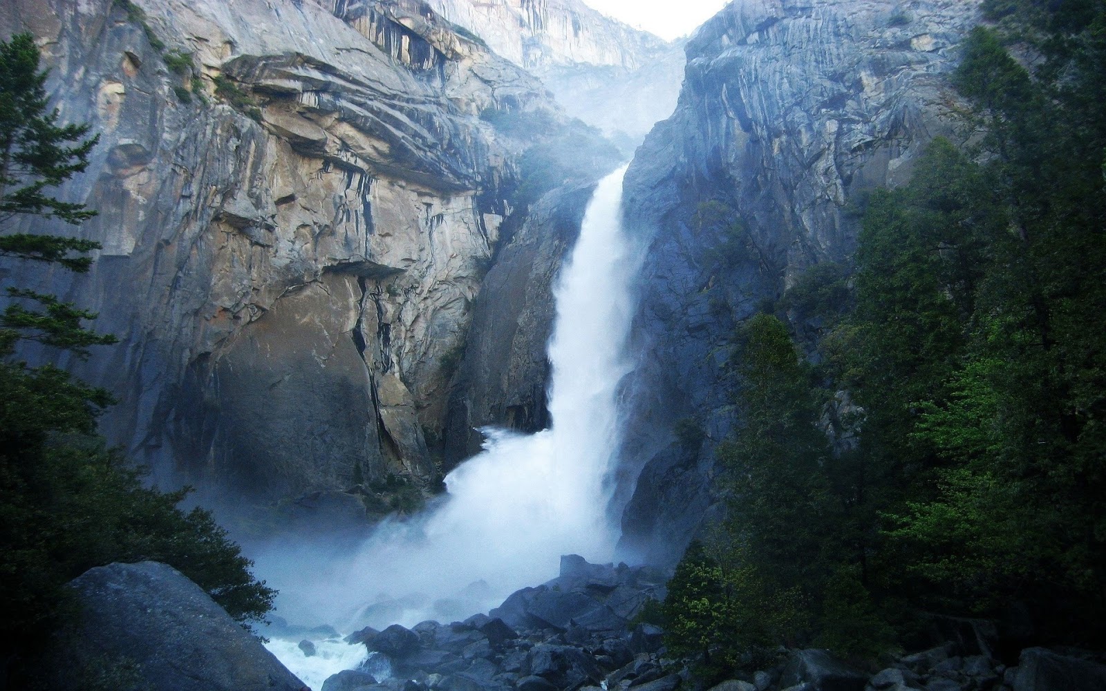 fond d'écran yosemite,ressources en eau,cascade,paysage naturel,plan d'eau,la nature