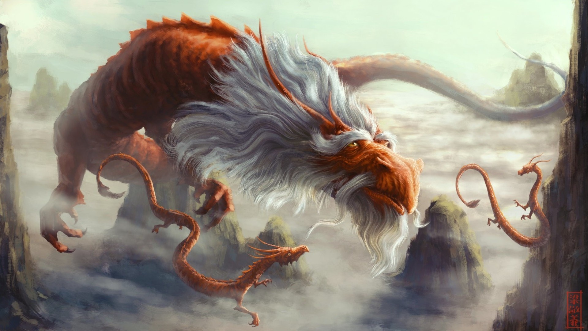 dragon wallpaper hd,cg artwork,mythology,fictional character,illustration,tail