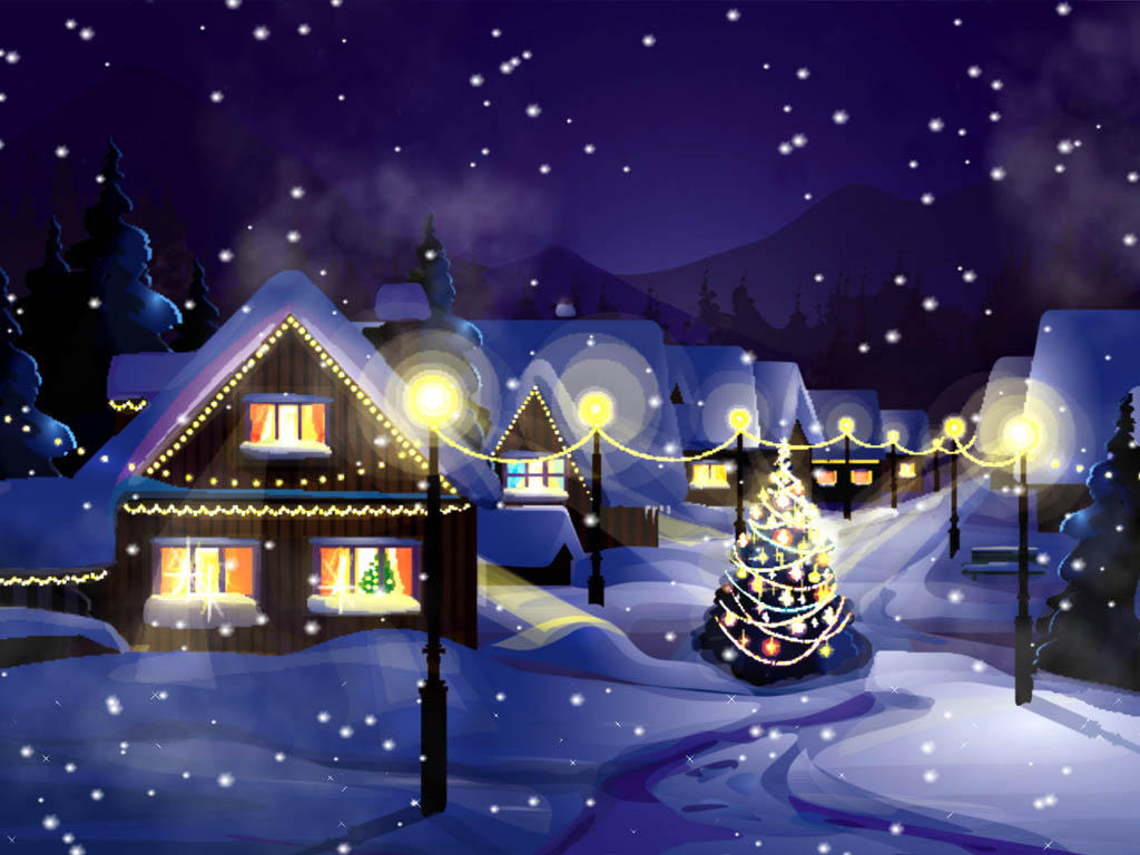 animated christmas wallpaper,winter,christmas eve,christmas,sky,light