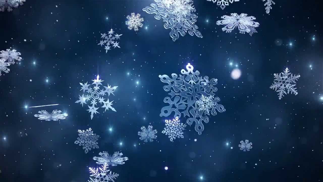 애니메이션 크리스마스 벽지,눈송이,푸른,하늘,겨울,분위기