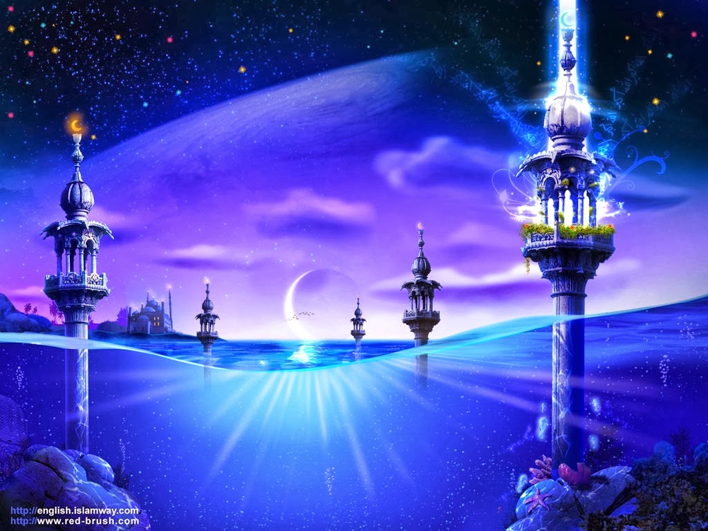 fonds d'écran islamiques 3d téléchargement gratuit,ciel,atmosphère,espace,illustration,monde