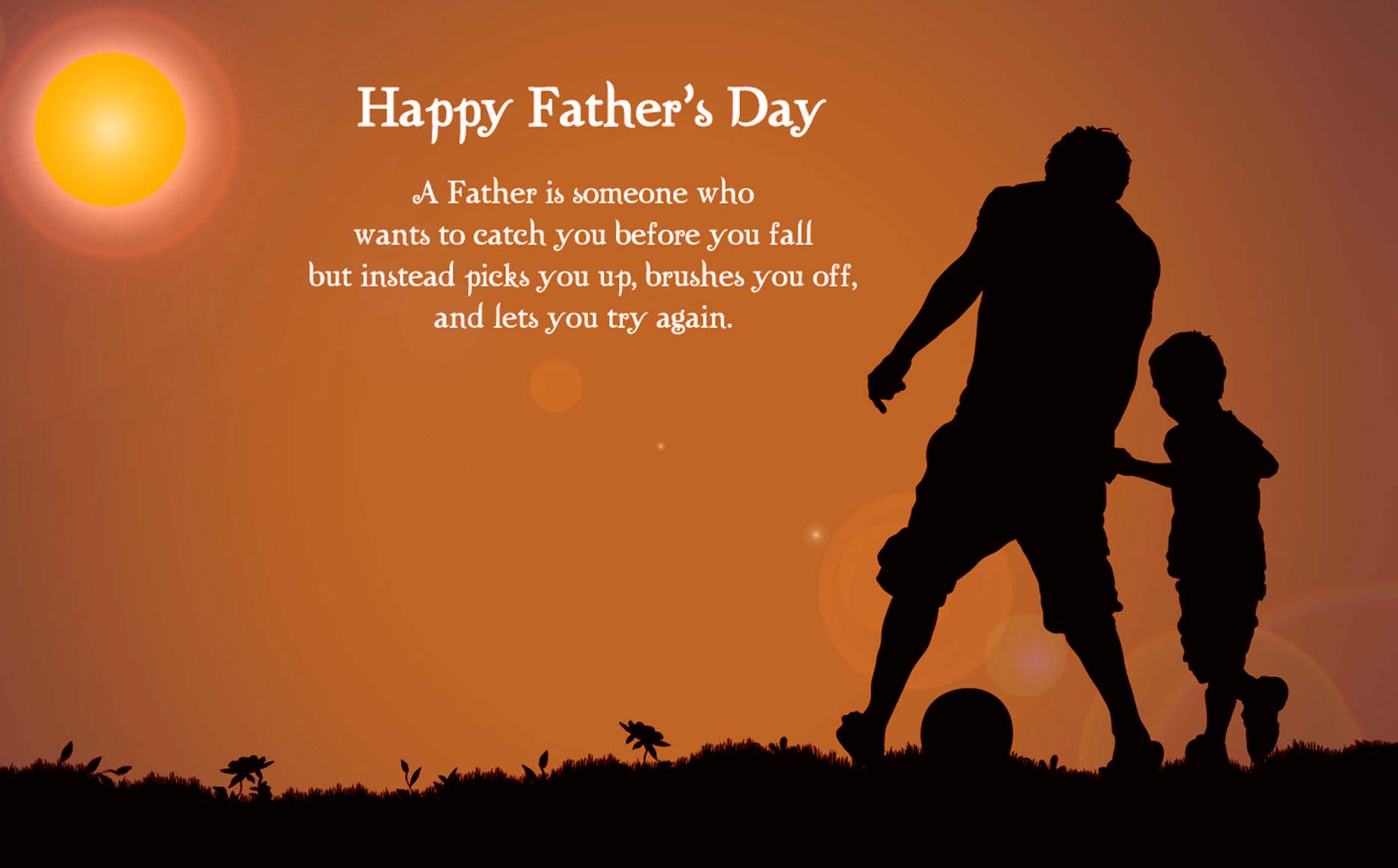 fathers day wallpaper,people in nature,friendship,text,silhouette,happy