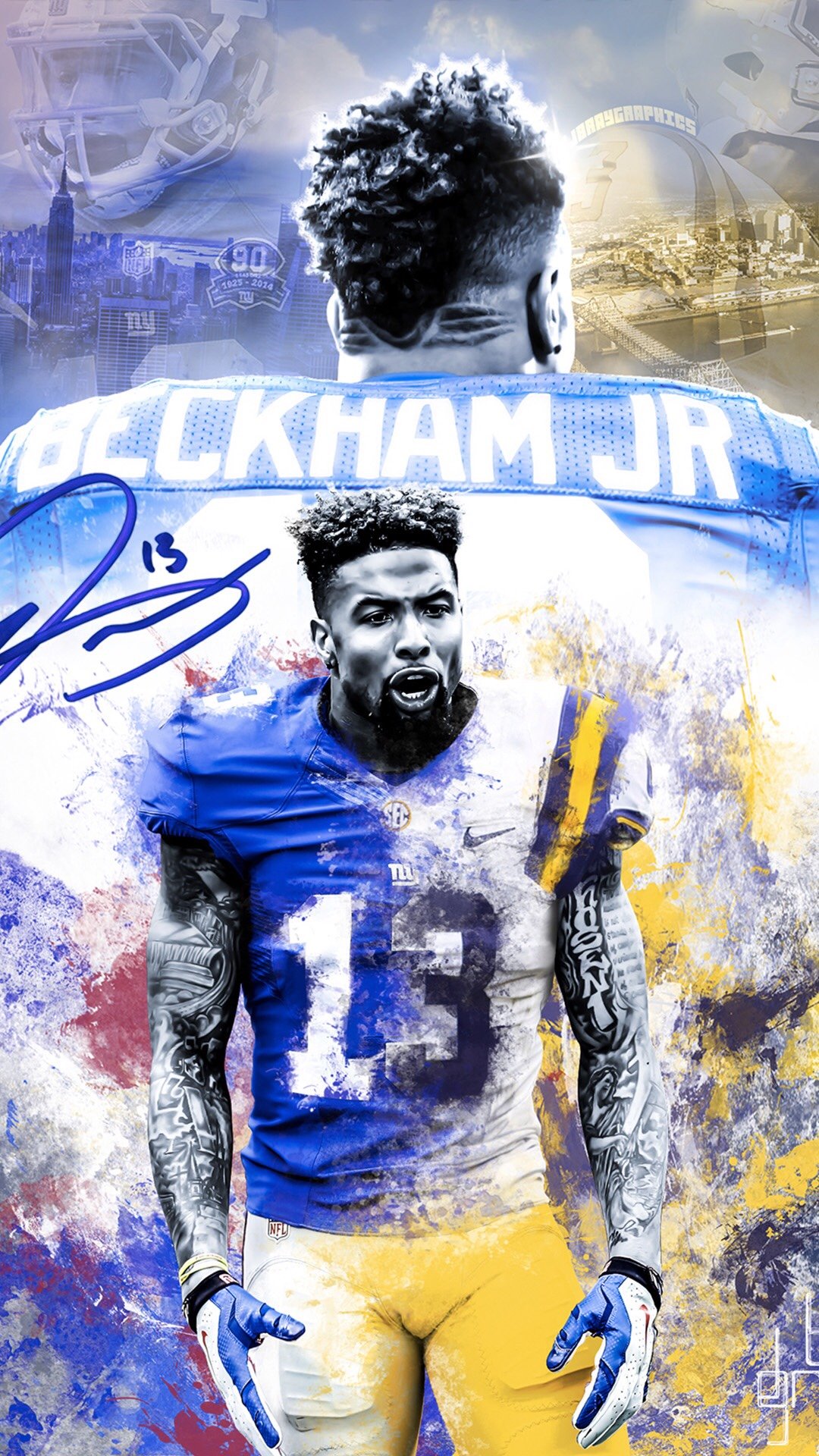 obj wallpaper,art,cool,football player,graphic design,illustration