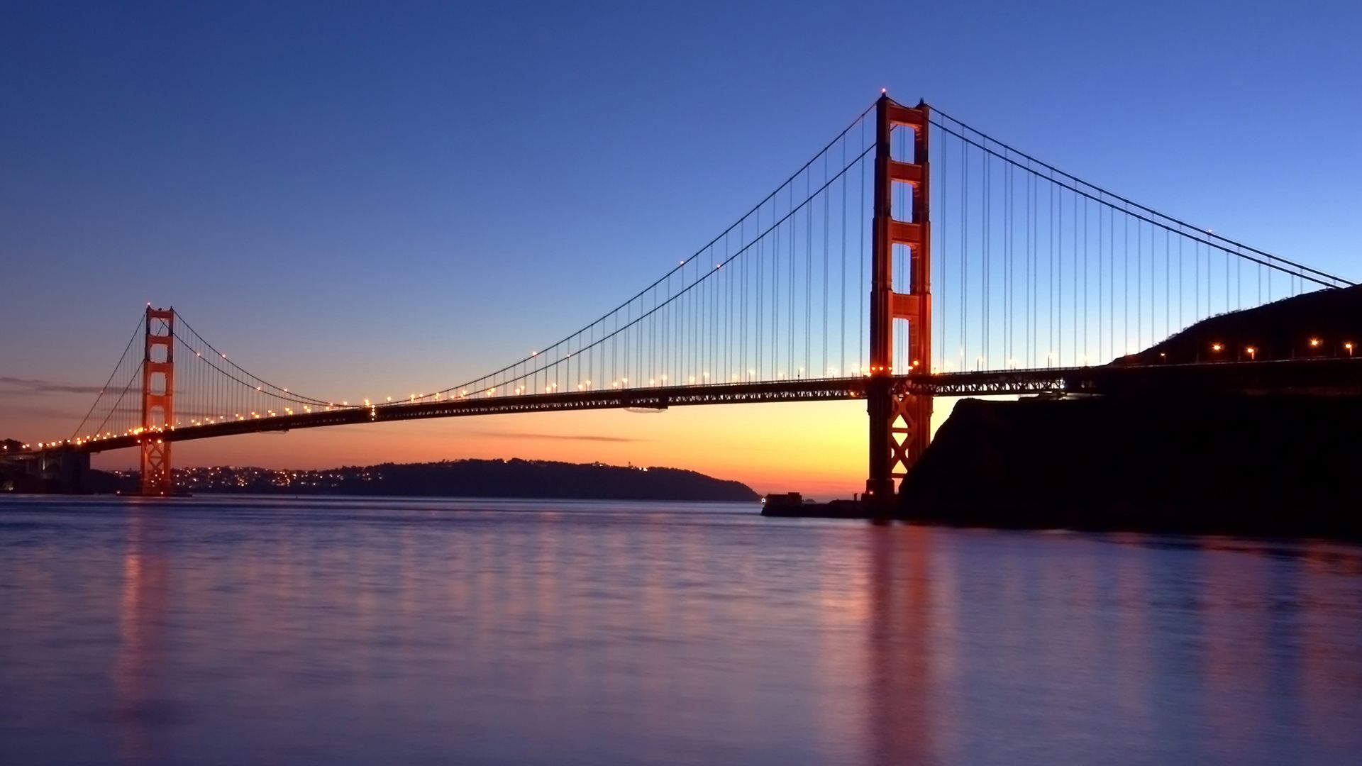 carta da parati golden gate bridge,ponte,ponte strallato,cielo,ponte sospeso,acqua