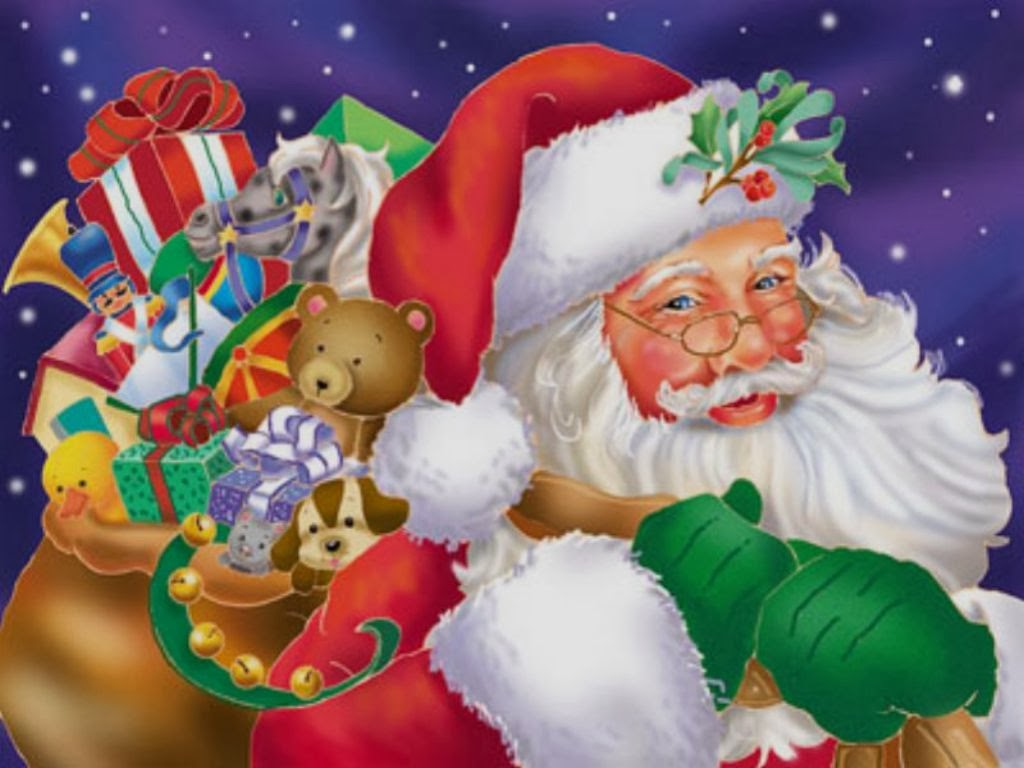 santa wallpaper,weihnachtsmann,weihnachten,heiligabend,erfundener charakter,illustration